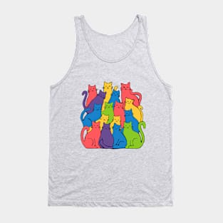 rainbow cats Tank Top